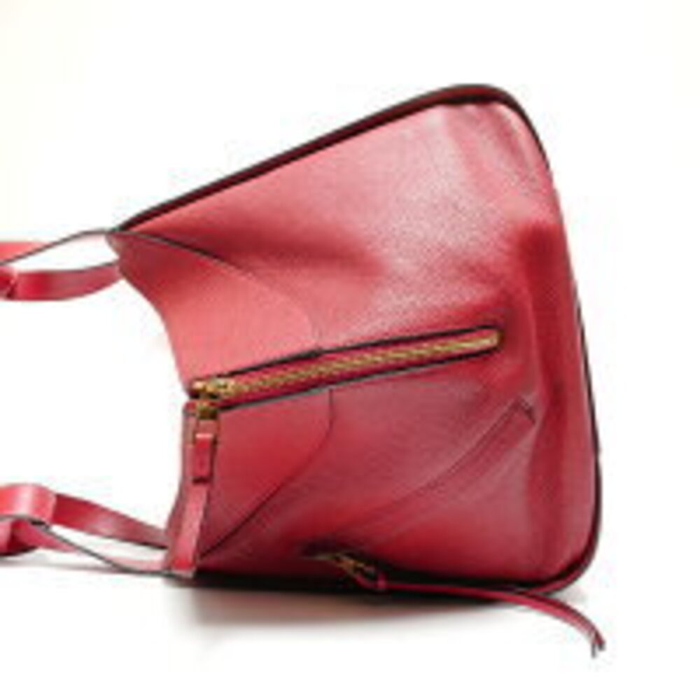 LOEWE Hammock Leather Shoulder Bag Red - Picture 3 of 13